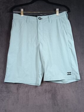 Billabong Men's Light Aqua Flat Front Shorts Quickdry